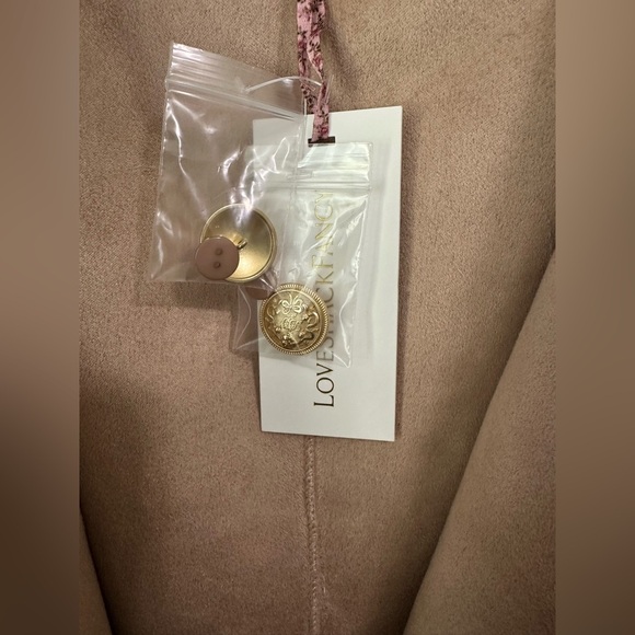 NWT LoveShackFancy Lully Faux Shearling Jacket in Honey. Size XXL. - Picture 7 of 16